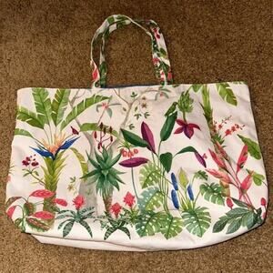 Beautiful Floral Tote Bag Reversible